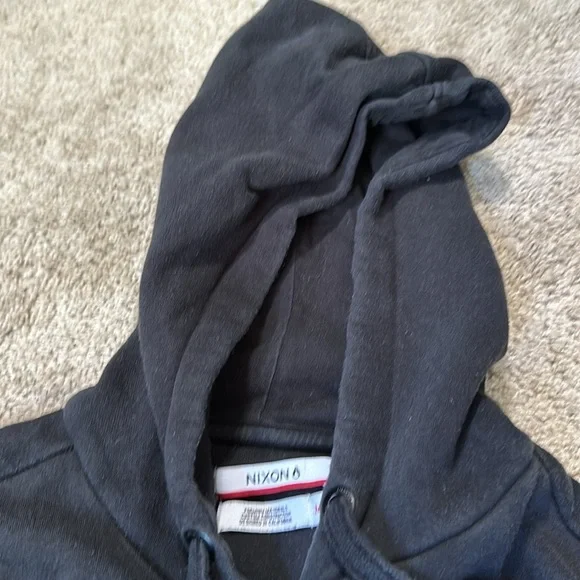 Nixon Black Logo Hoodie Medium - Picture 4 of 5